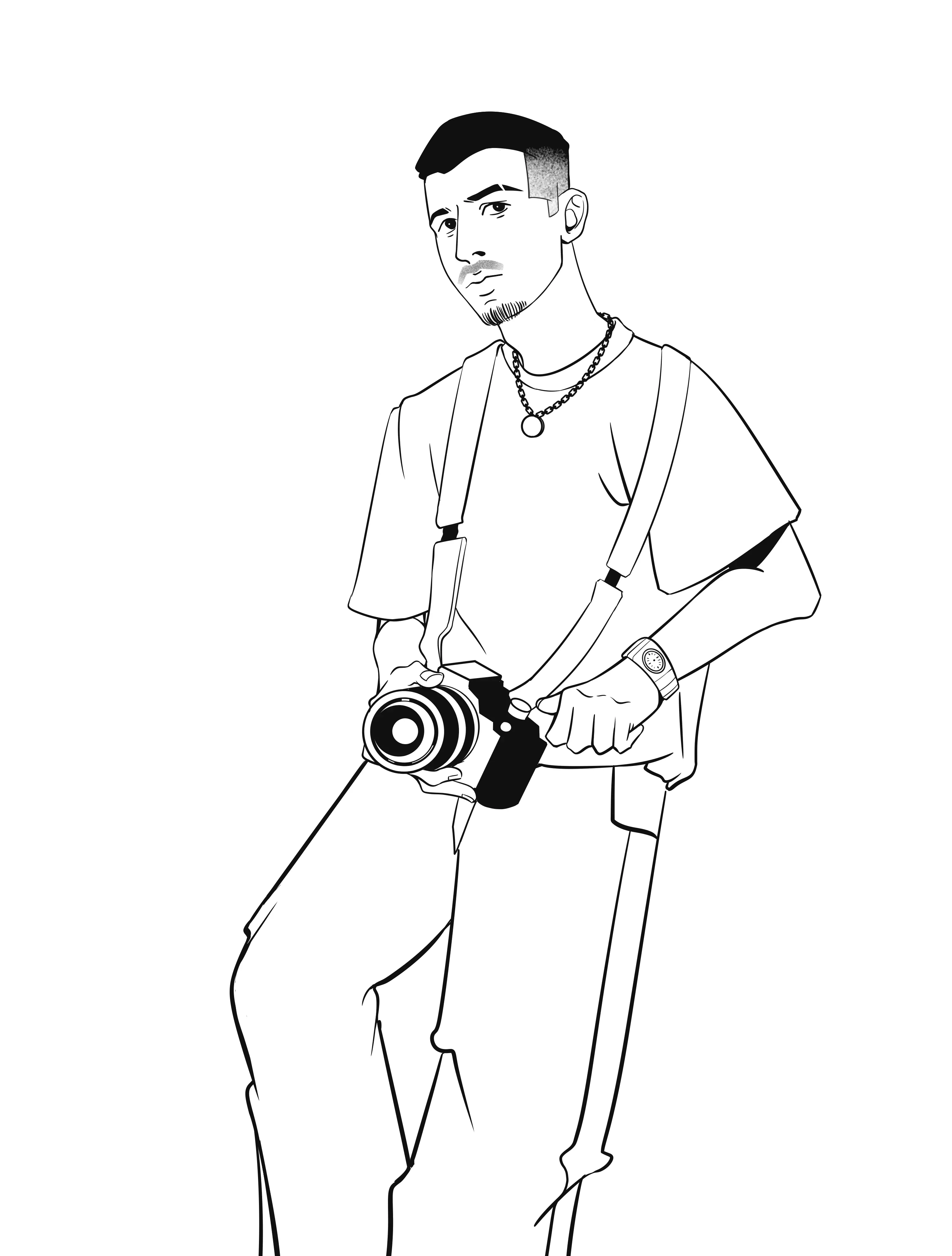 رسم توضيحي لشخص