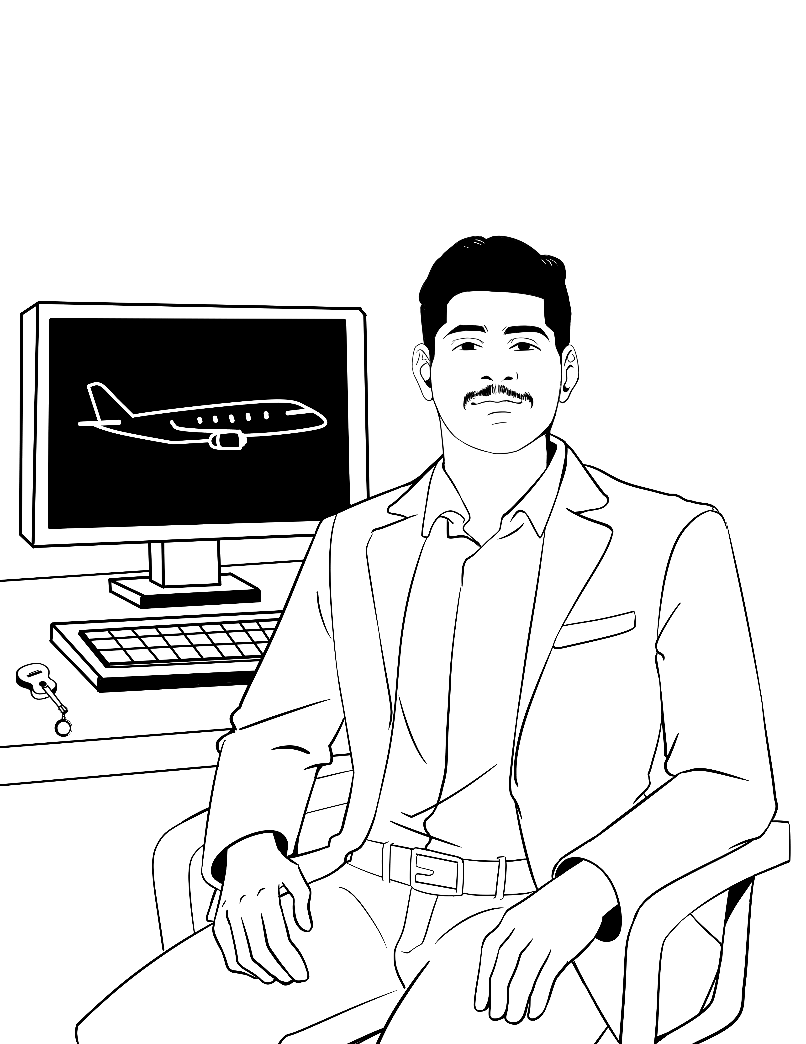 رسم توضيحي لشخص