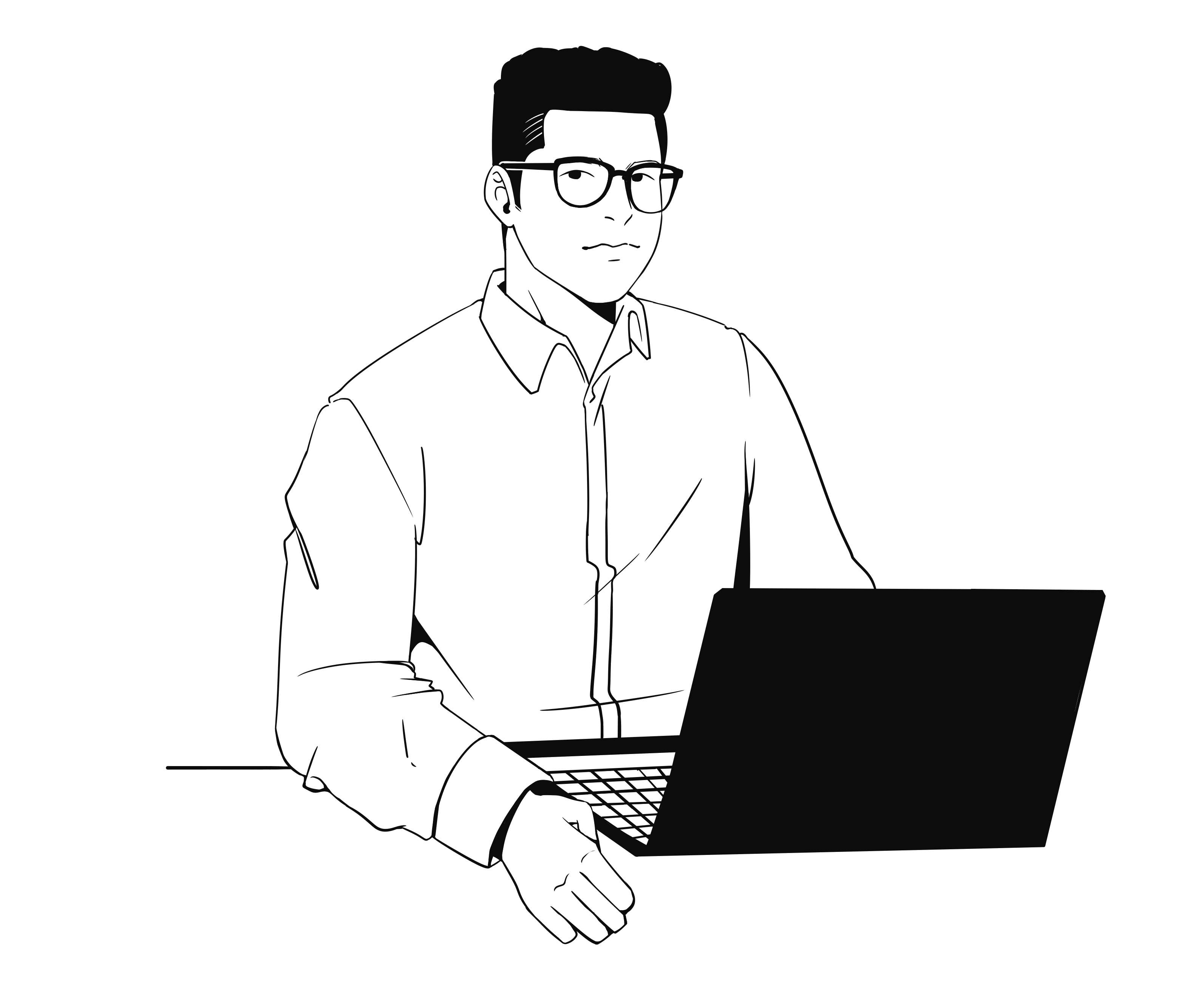 رسم توضيحي لشخص