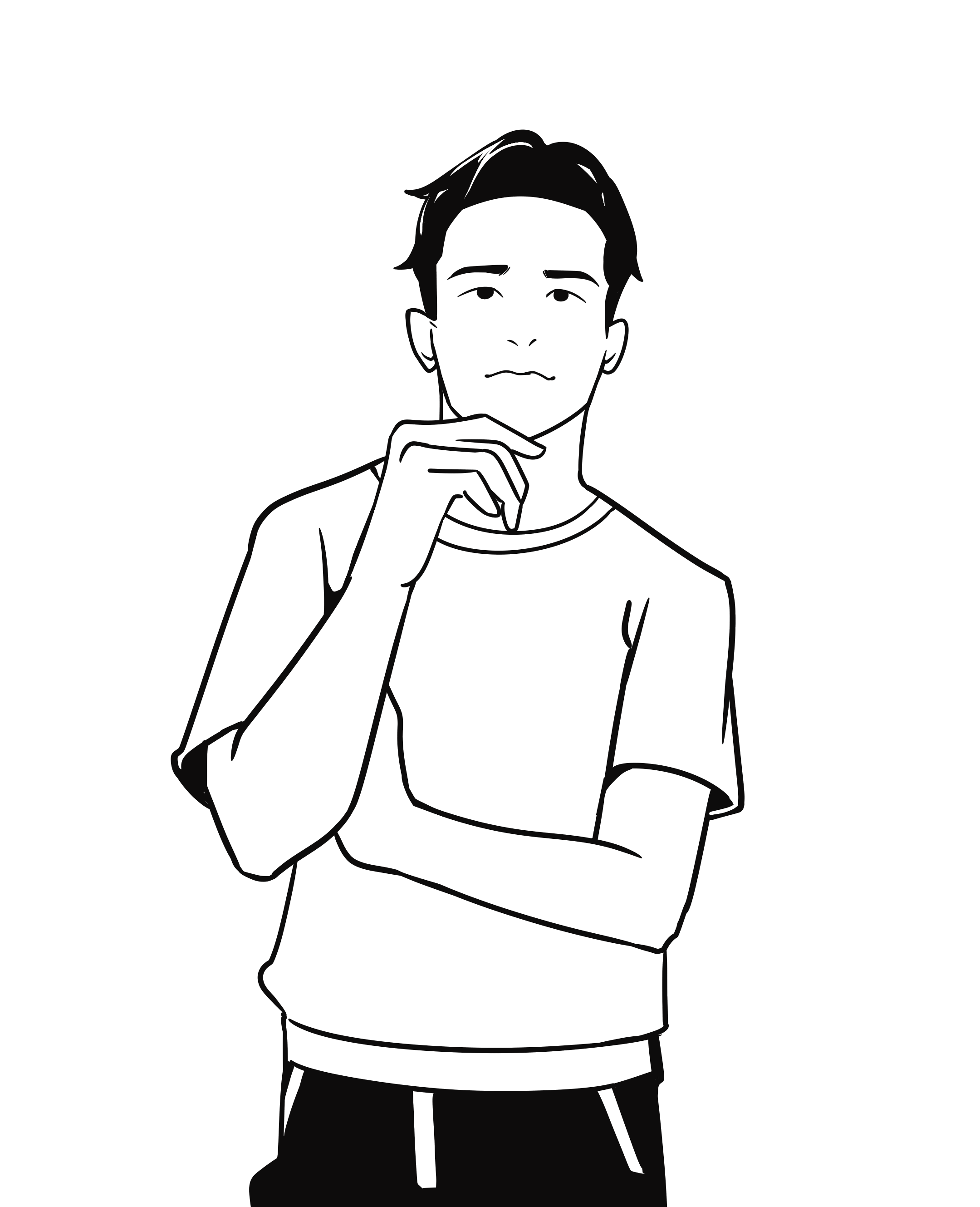 رسم توضيحي لشخص