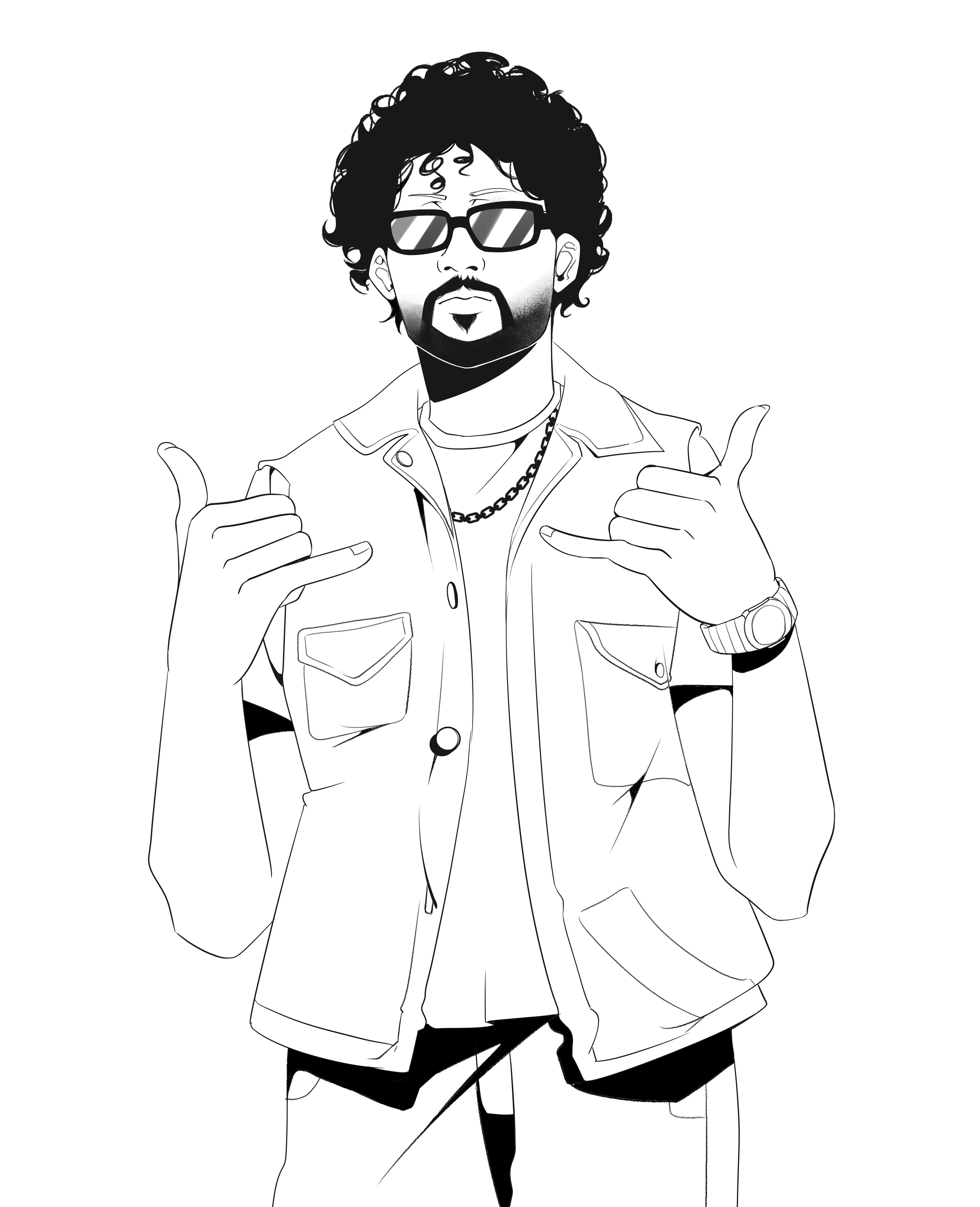 رسم توضيحي لشخص